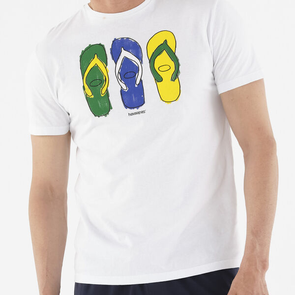 T-Shirt Havaianas Slippers Collage Print image number null